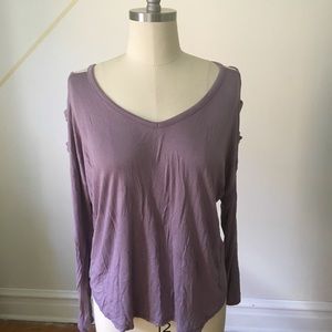LONG SLEEVE LIGHT PURPLE SHIRT